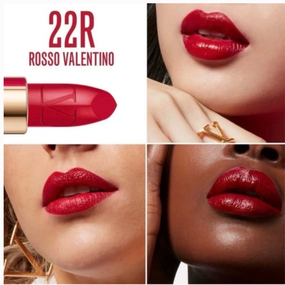 Valentino Full Size Nude and Red Lipstick Set with Mini Bag - Picture 5 of 15